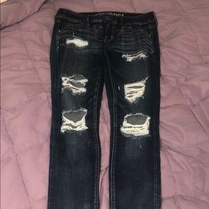 American Eagle Super Low Ripped Jegging